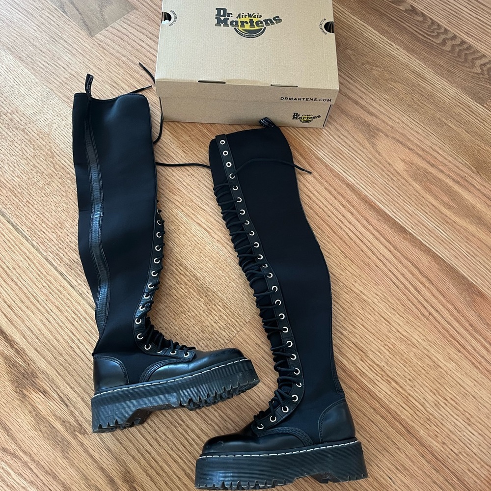 Dr. Martens agyness deyn knee high RARE boots - Picture 7 of 14